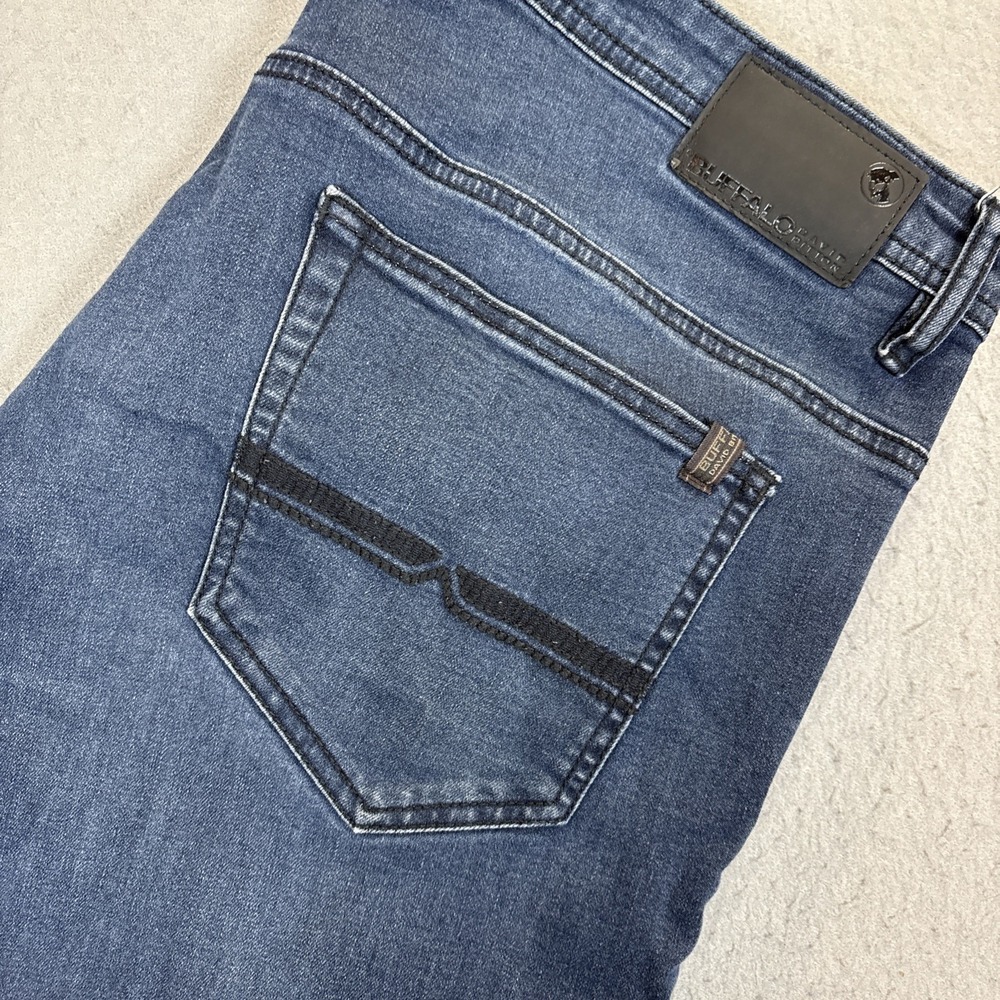 BUFFALO David Bitton AXEL Slim Stretch Jeans Men's 38x30 Blue 5 Pocket Pants